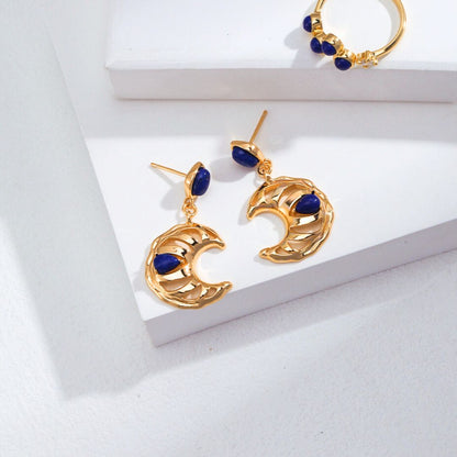 Gemma™ Azul Ojo Earrings
